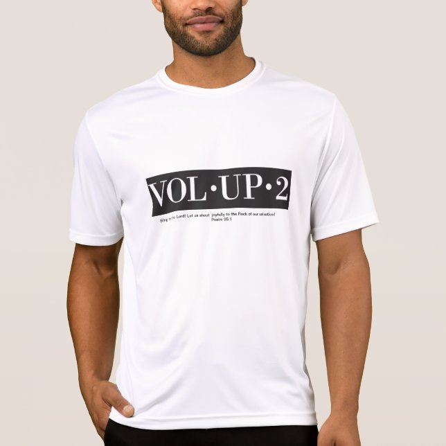VOLUMEN HERAUF 2… Psalm-95:1 T-Shirt (Vorderseite)