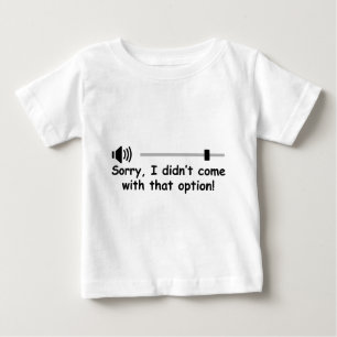 Volumen-Kontrolle Baby T-shirt