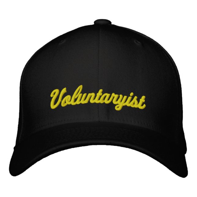 Voluntarist Bestickte Baseballkappe (Vorderseite)