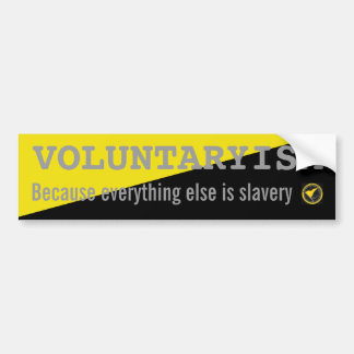 Voluntaryism-Aufkleber Autoaufkleber
