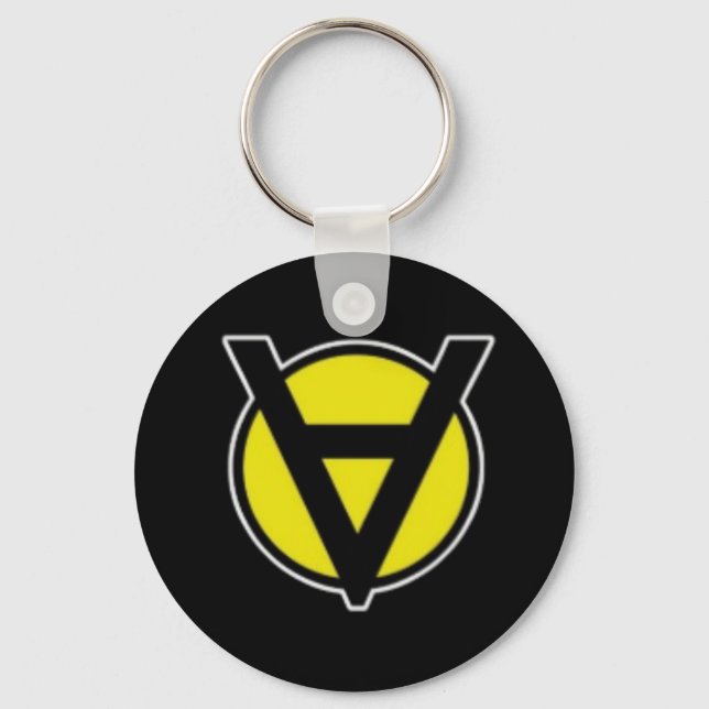 Voluntaryist Circle A Schlüsselanhänger (Vorderseite)
