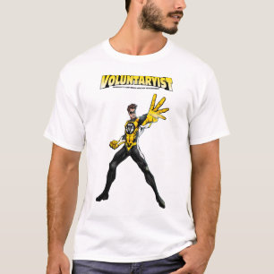 Voluntaryist Comic-T-Shirt mit Logo T-Shirt