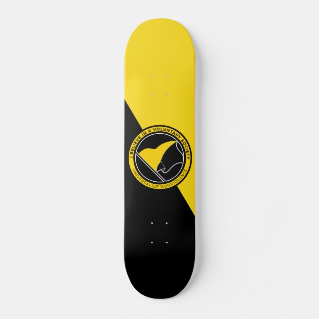 Voluntaryist Skateboard (Vorderseite)