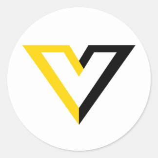 Voluntaryist V Runder Aufkleber