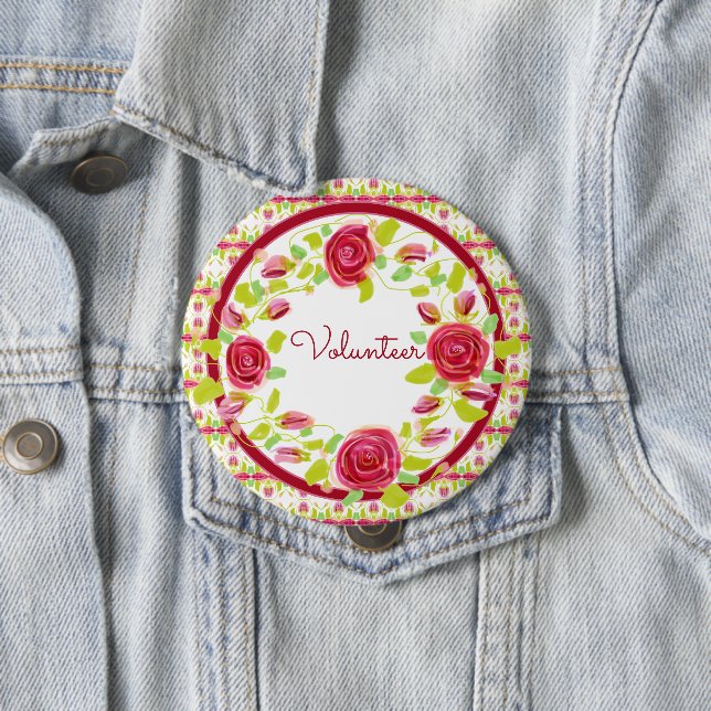 Volunteer Abzeichen Button (Beispiel)