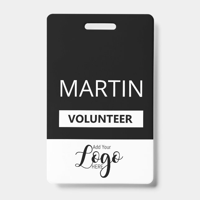Volunteer Abzeichen | Gestaltbare Namensschilder Ausweis (Vorderseite)