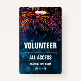 Volunteer All Access Event Pass | Fireworks Finale Ausweis