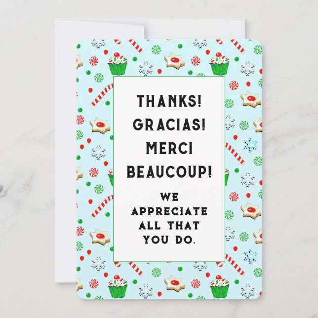 Volunteer Appreciation Holiday Cards Dankeskarte (Vorderseite)