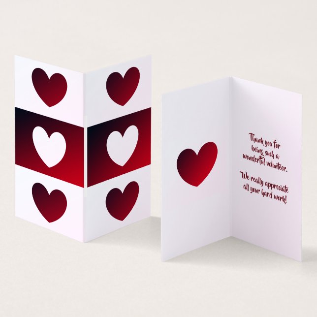 Volunteer danke Ihnen Karten von dalDesignNZ (Innenseite und Außenseite)