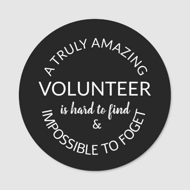 Volunteer danke namensschild (Vorderseite)