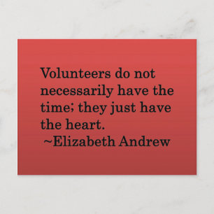 Volunteer Heart Postkarte