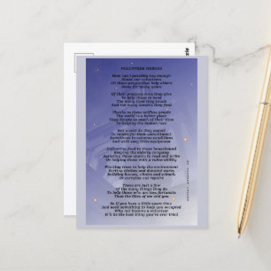 Volunteer Heroes Postcard Postkarte