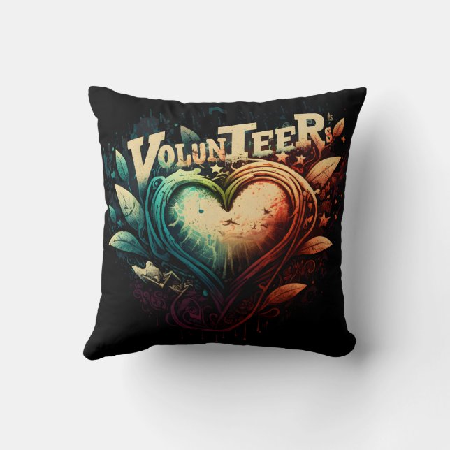 Volunteer Herz Kissen (Rückseite)