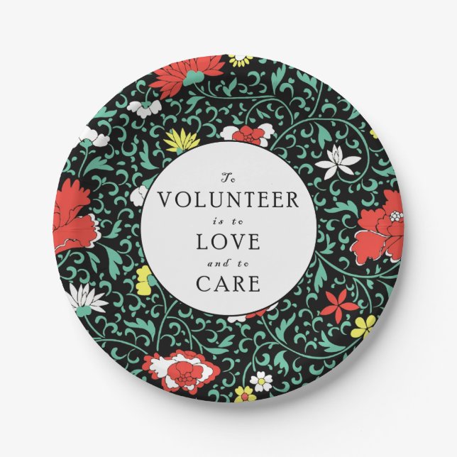 Volunteer Party Luncheon Pappteller (Vorderseite)