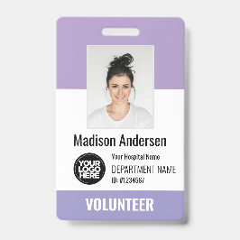 Volunteer Photo ID Badges with Clip or Lanyard Ausweis