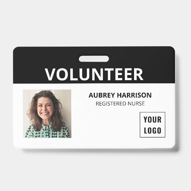 Volunteer Simple Foto ID Ausweis (Vorderseite)