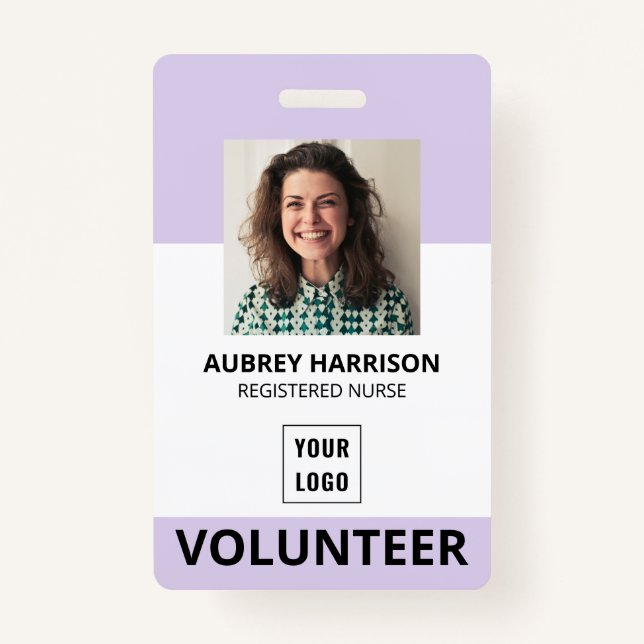 Volunteer Simple Foto ID Ausweis (Vorderseite)