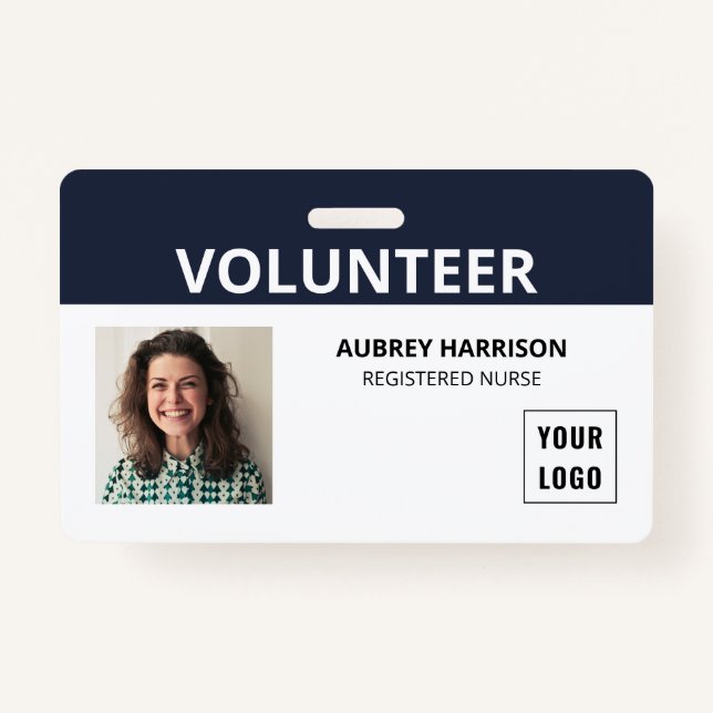 Volunteer Simple Foto ID Ausweis (Vorderseite)