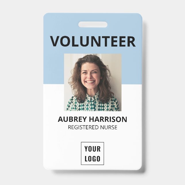 Volunteer Simple Foto ID Ausweis (Vorderseite)