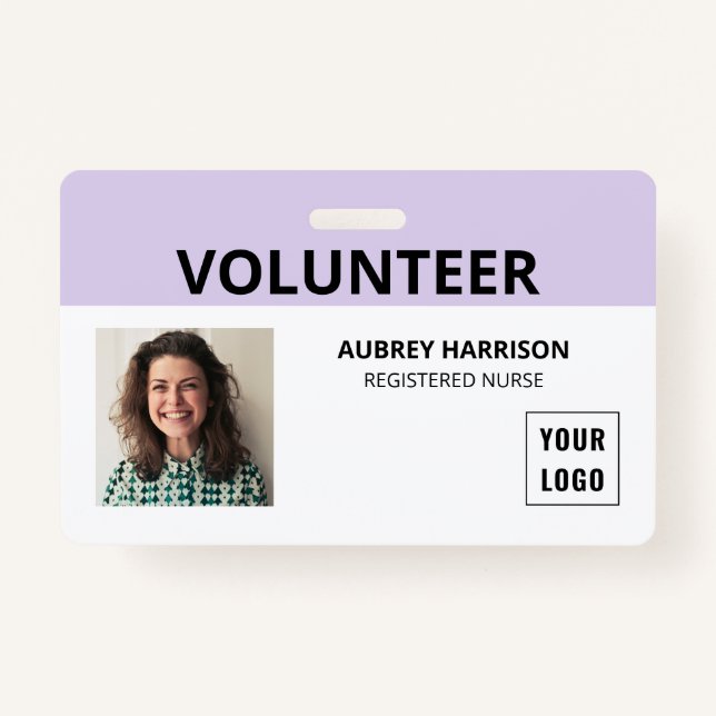 Volunteer Simple Foto ID Ausweis (Vorderseite)