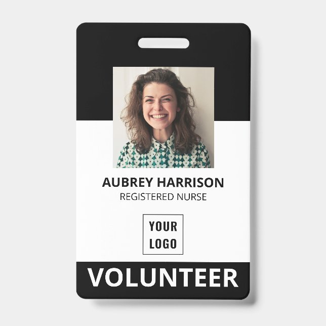 Volunteer Simple Foto ID Ausweis (Vorderseite)