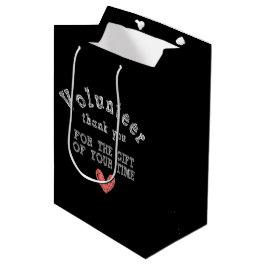 Volunteer Vielen Dank für Ihr Geschenk Goodie Bag Mittlere Geschenktüte