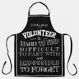 Volunteer Vielen Dank Wertschätzung Geschenkskript Schürze