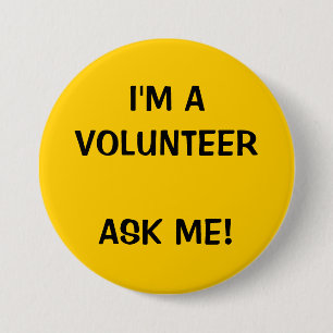 VOLUNTEERBAUTONNEN BUTTON  GELBE