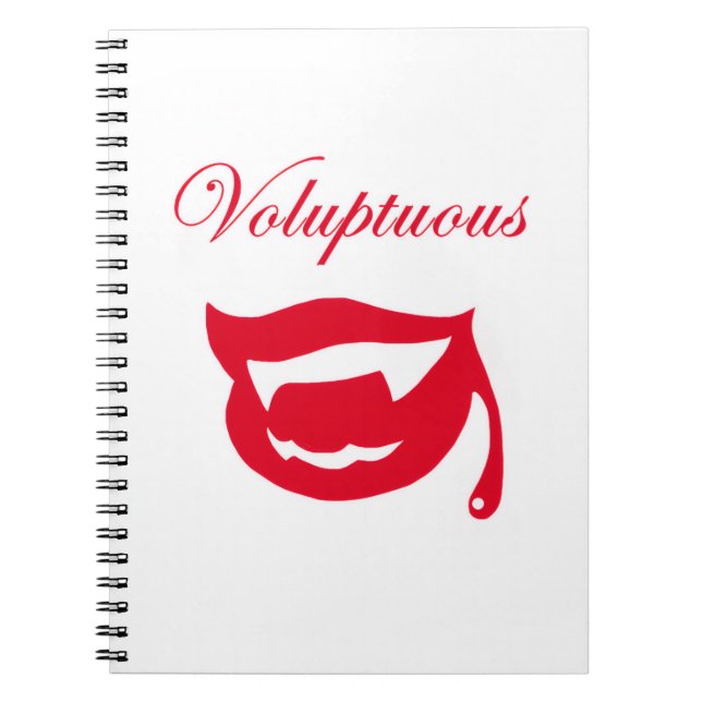 Voluptuelles Notebook Notizblock (Vorderseite)