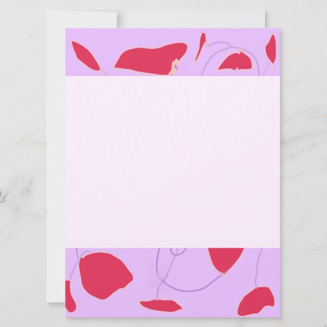 Volute Natur Stil Flat Card (Vorderseite)