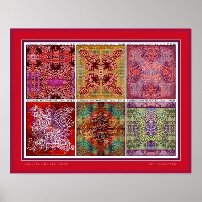 Volutes und Festoons Poster (Vorne)