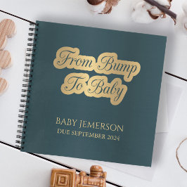 Vom Bump bis zum Baby Keepake Schwangerschaft Jour Notizbuch