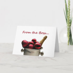 vom Chef Champagner cooler Weihnachten