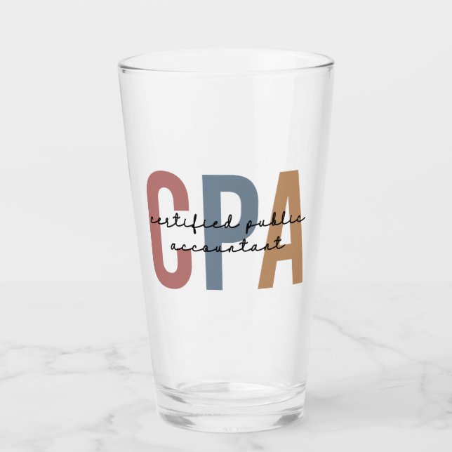 Vom CPA zertifizierter öffentlicher Wirtschaftsprü Glas (Vorderseite)