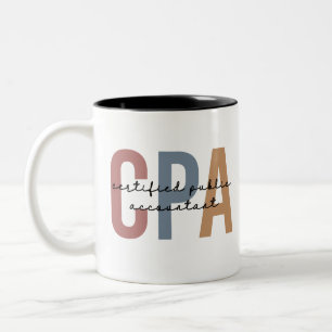 Vom CPA zertifizierter öffentlicher Wirtschaftsprü Zweifarbige Tasse