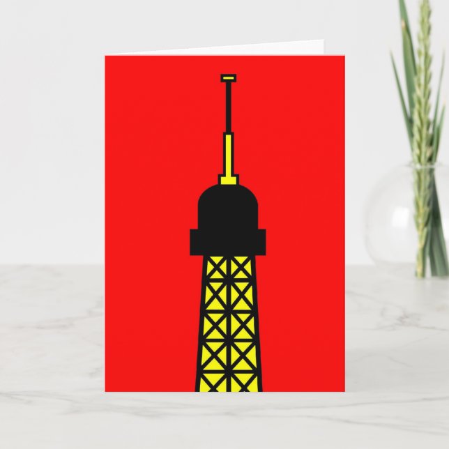 Vom Eiffelturm Inspiriert Karte (Vorderseite)