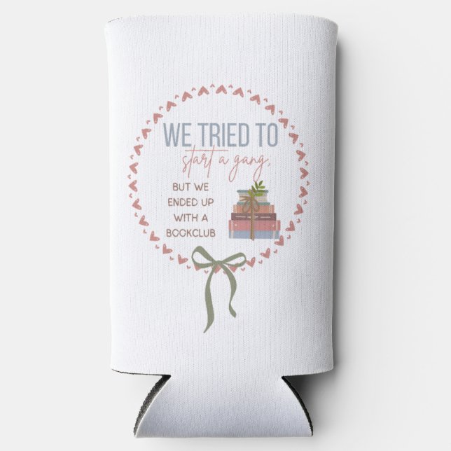 Vom Gang zum Buchklub - Funny Slim Can Cooler Selters Dosenkühler (Vorderseite)