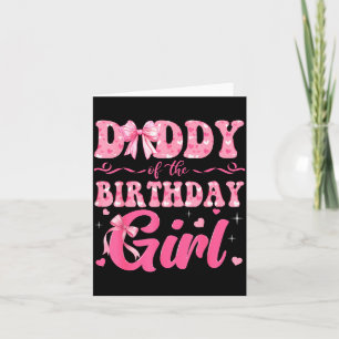 Vom Hemd Daddy Geburtstag Familie Rosa Kokette Karte