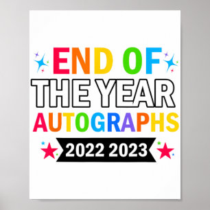Vom Jahr Autographen 2023 2024 Letzter Tag von Sch Poster
