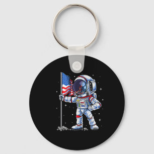 vom Juli Astronaut US-amerikanische Flagge Funny P Schlüsselanhänger
