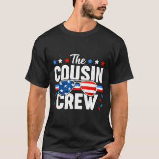 vom Juli Cousin Crew Patriotic American Family Mat T-Shirt