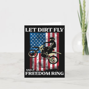 Vom Juli Dirt Bike Motocross America Biker Men Wom Karte