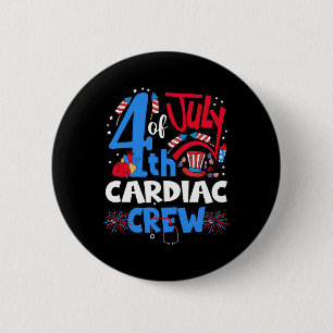 vom Juli Herzliche Crew Herzkrankheit Herzkrankhei Button