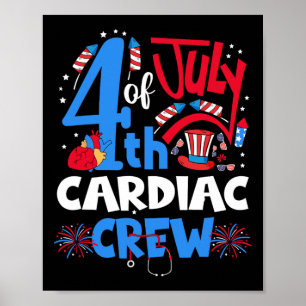vom Juli Herzliche Crew Herzkrankheit Herzkrankhei Poster