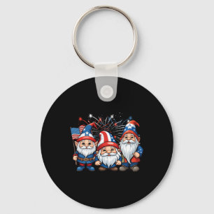 vom Juli Patriotic Gnomes American Flag Usa Gnome Schlüsselanhänger