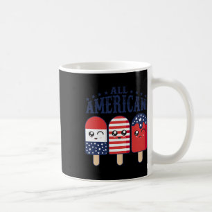 vom Juli Popsir Usa Flag Patriotic Summer Boy Gir Kaffeetasse
