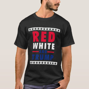 vom Juli Rot Weiß und Trump T-Shirt