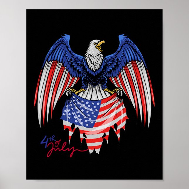 vom Juli S - Patriotische Hemden - Amerikanischer  Poster (Vorne)