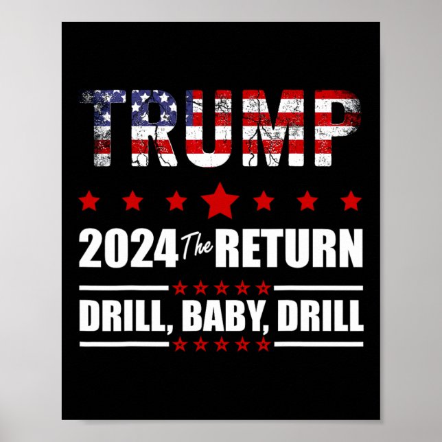 Vom Juli Trump 2024: Bohrbank Poster (Vorne)