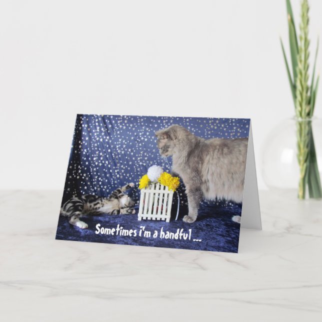 Vom Kind (oder der Katze), das eine Handvoll ist - Karte (Vorderseite)